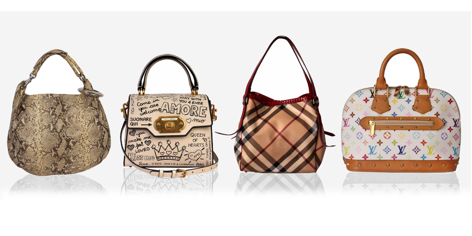 Printed handbags