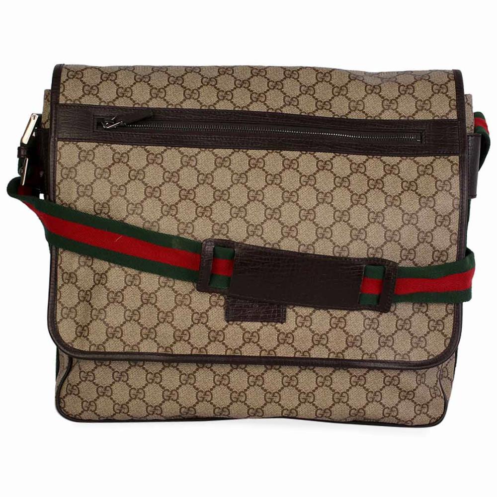 Gucci GG Supreme Messenger Brown