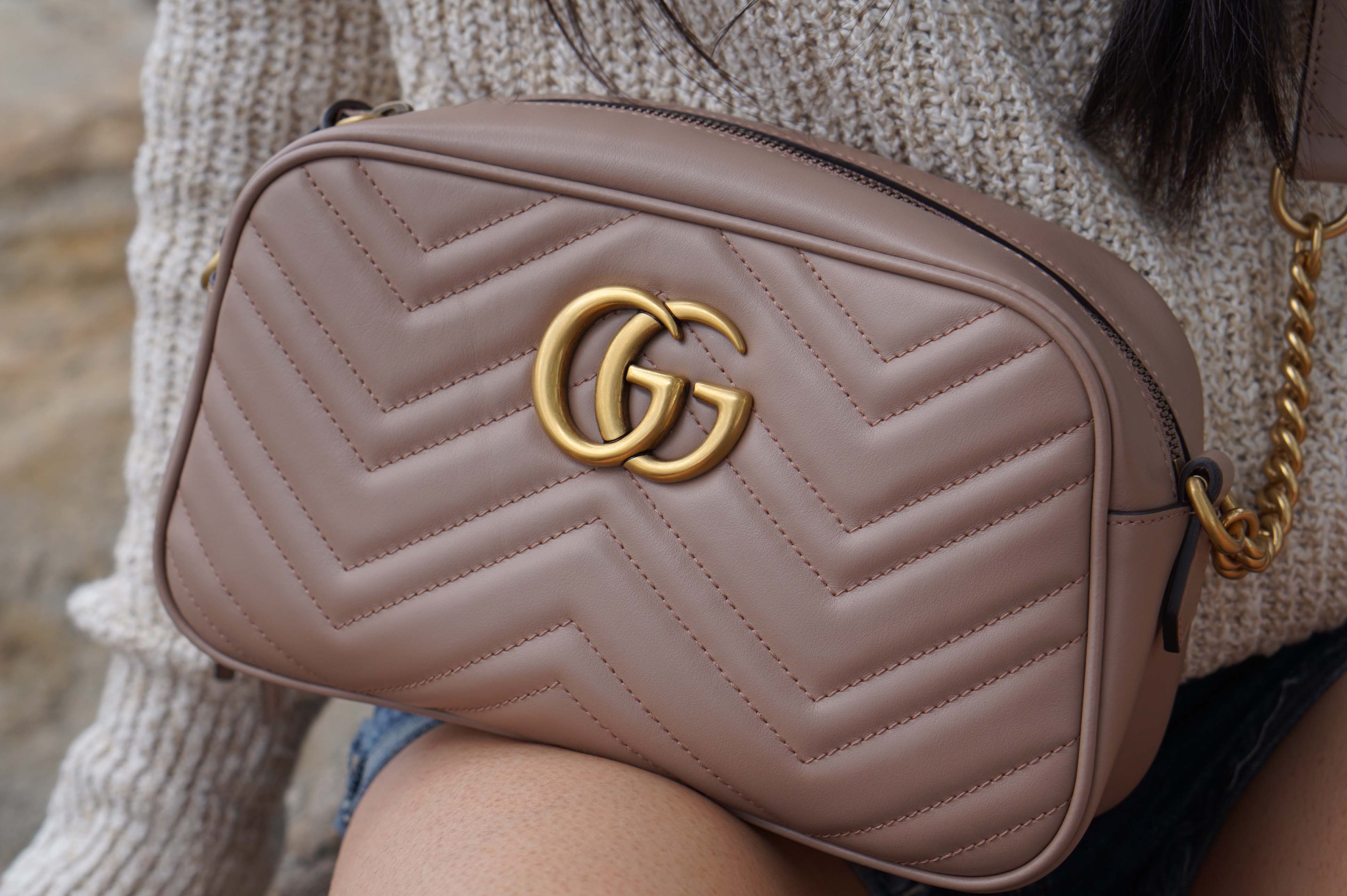 Beige Gucci Camera Bag