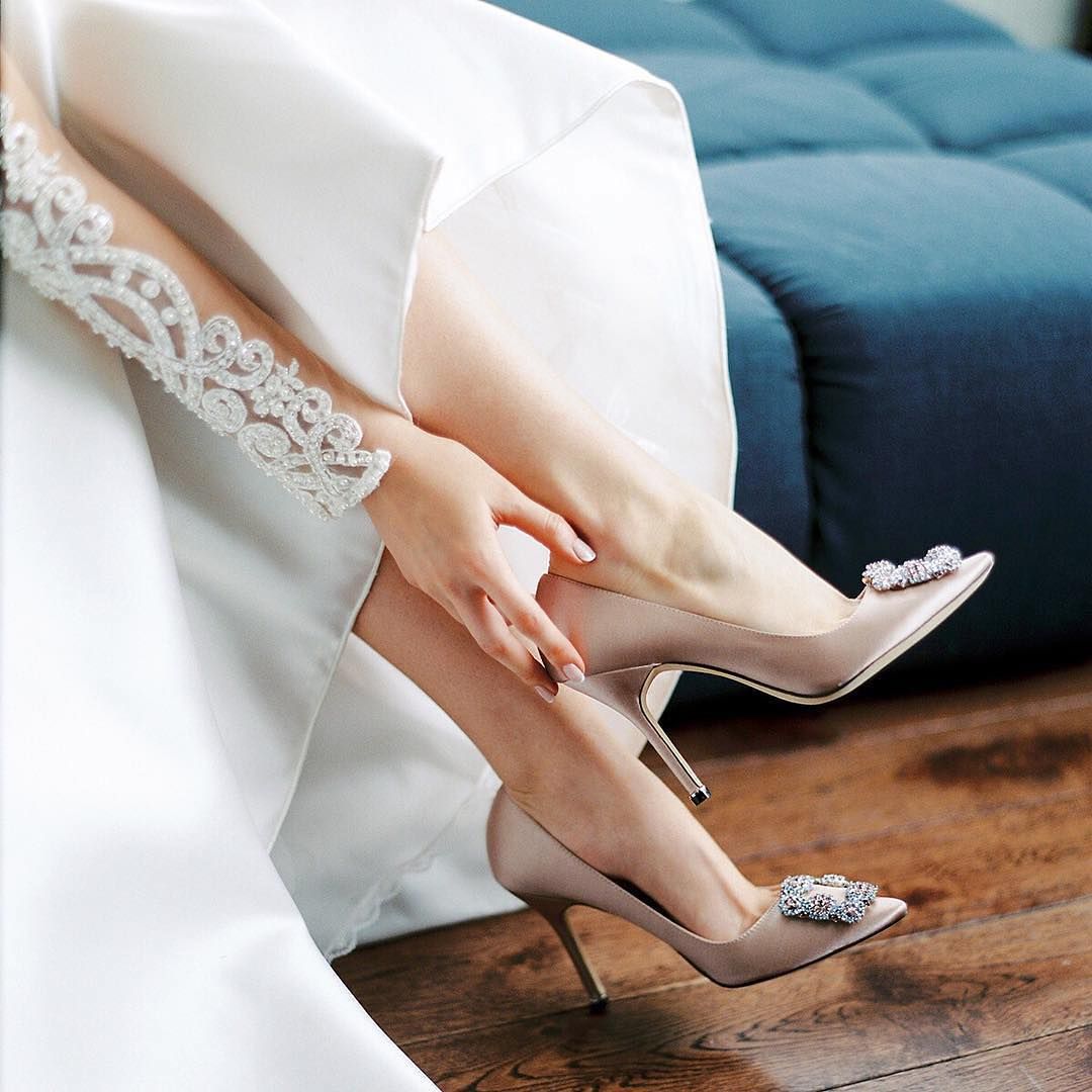 Manolo Blahnik bridal shoes