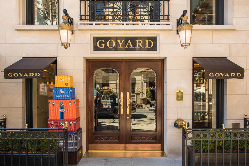 Goyard luggage bags