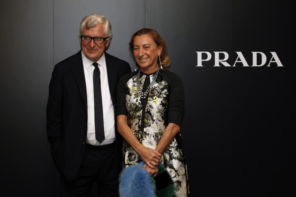 Miuccia Prada and Patrizio Bertelli