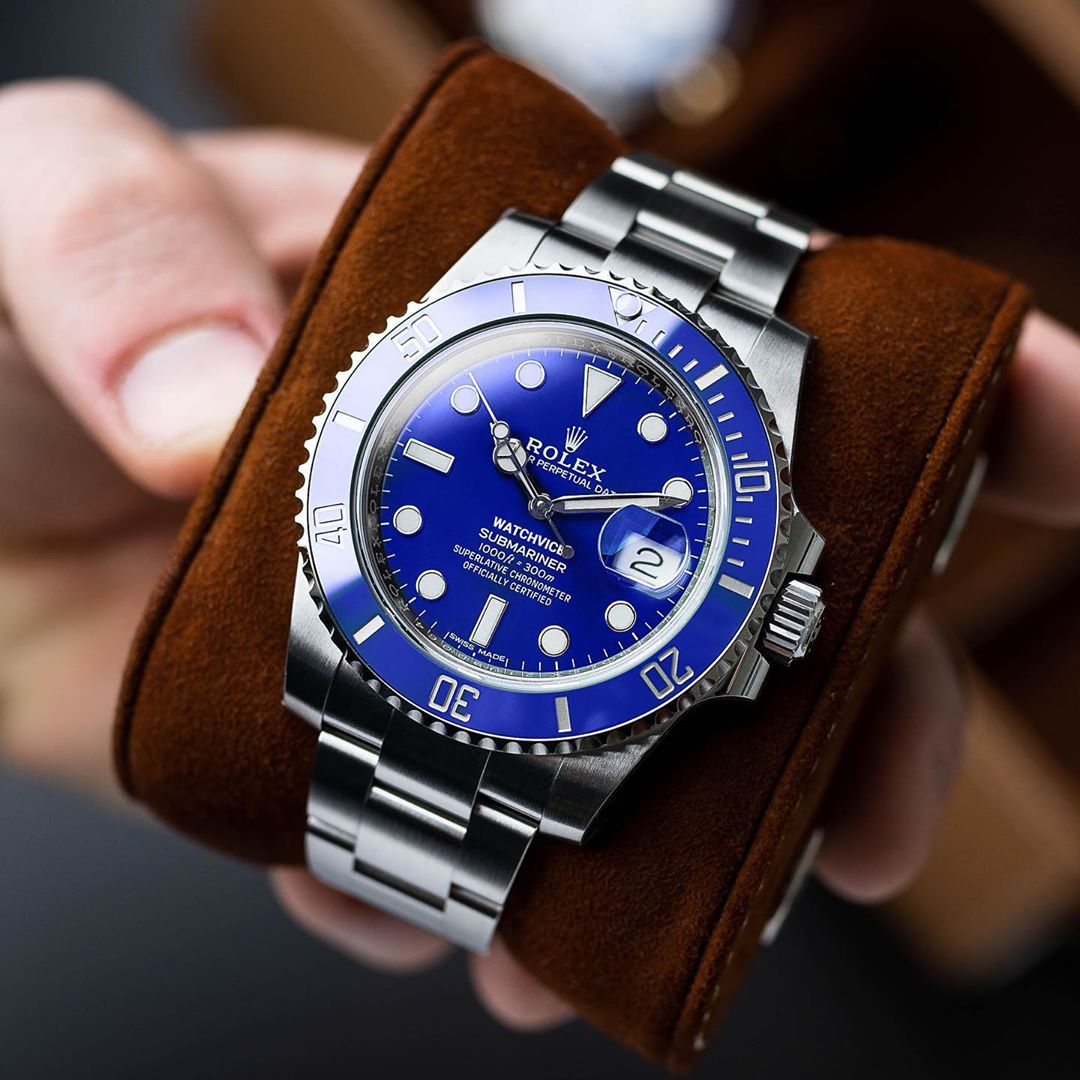 Blue Rolex Watch