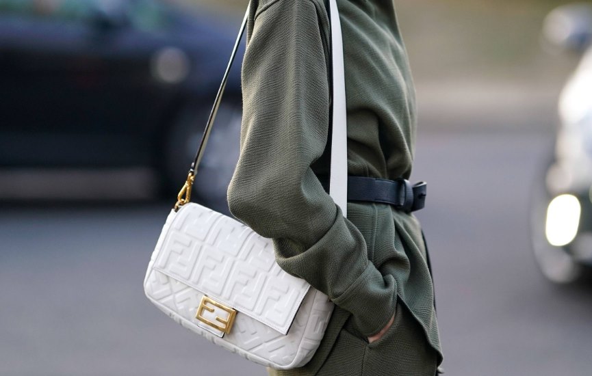 White Fendi bag