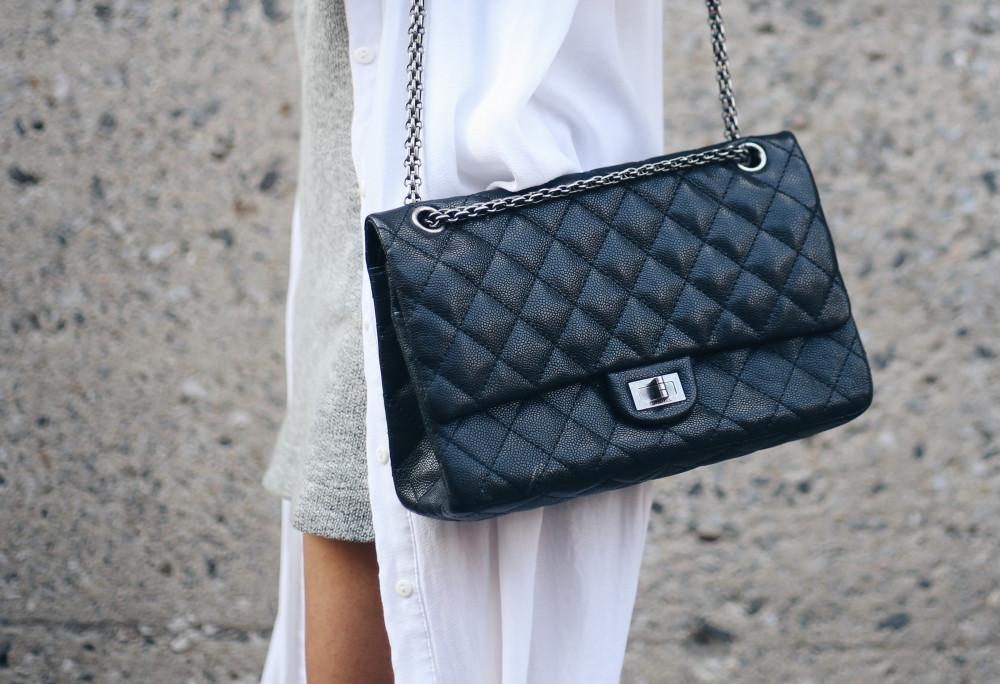 Black Chanel 2.55 bag