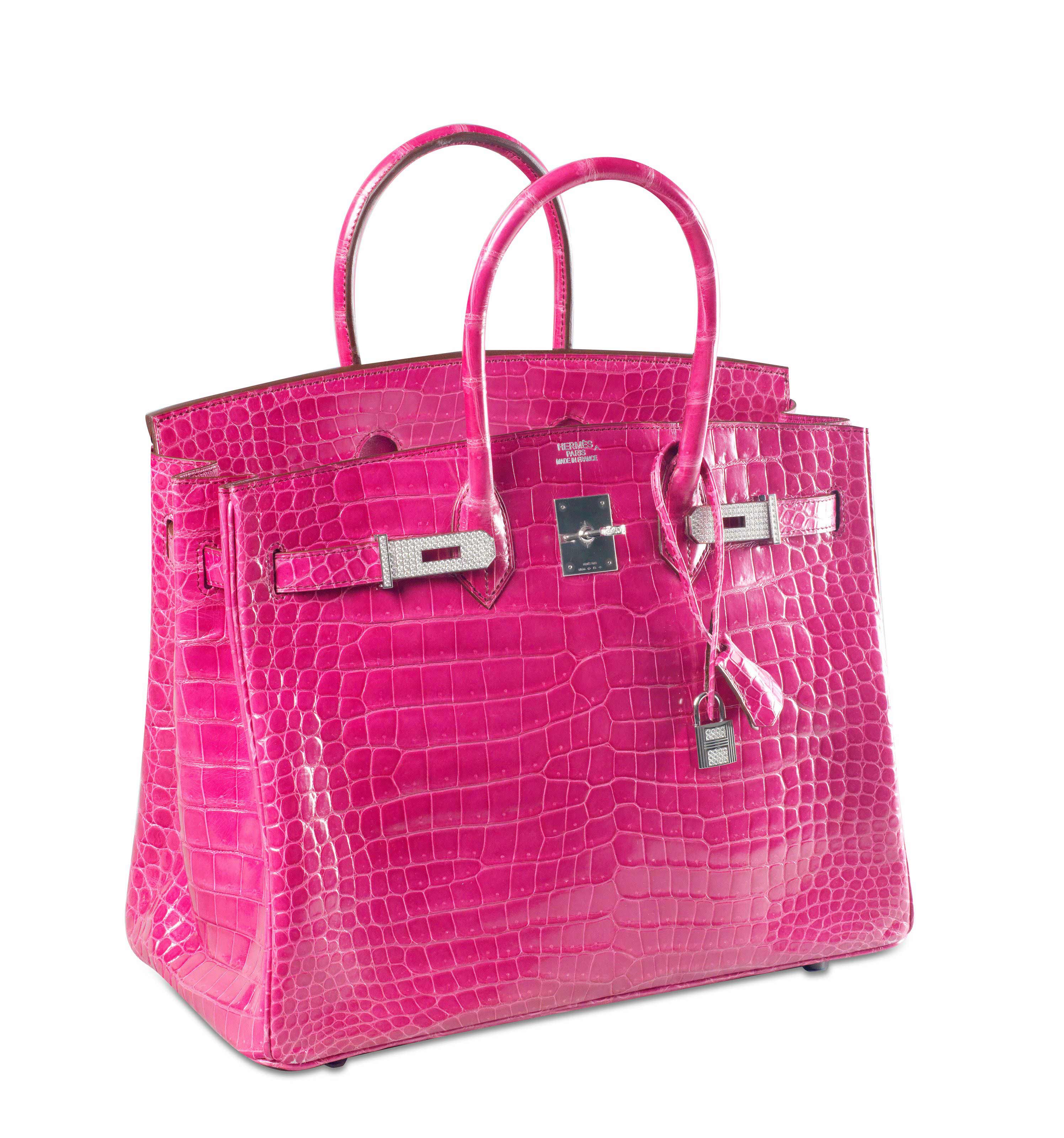 Fuchsia Diamond-studded Hermès Birkin