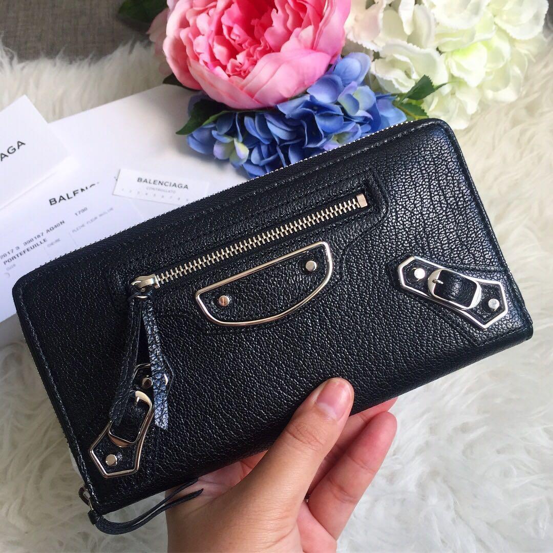 Black Balenciaga Wallet