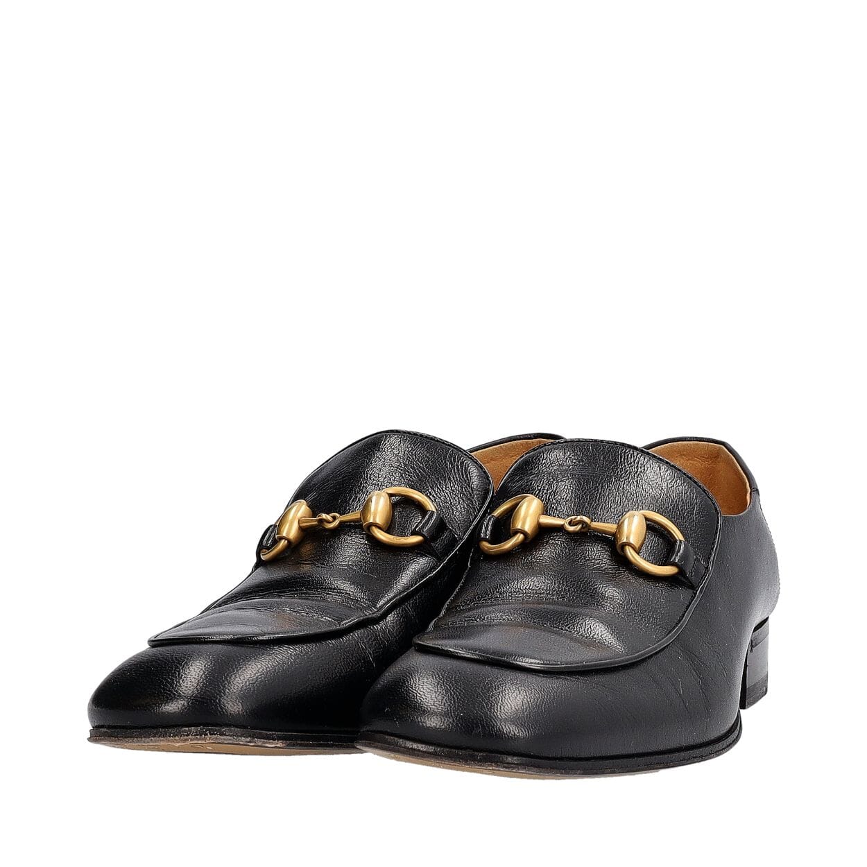Leather Horsebit Loafers Black
