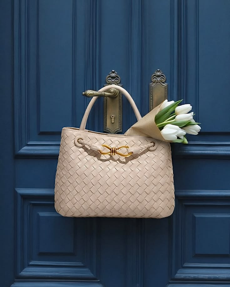 Pastel designer handbag collection