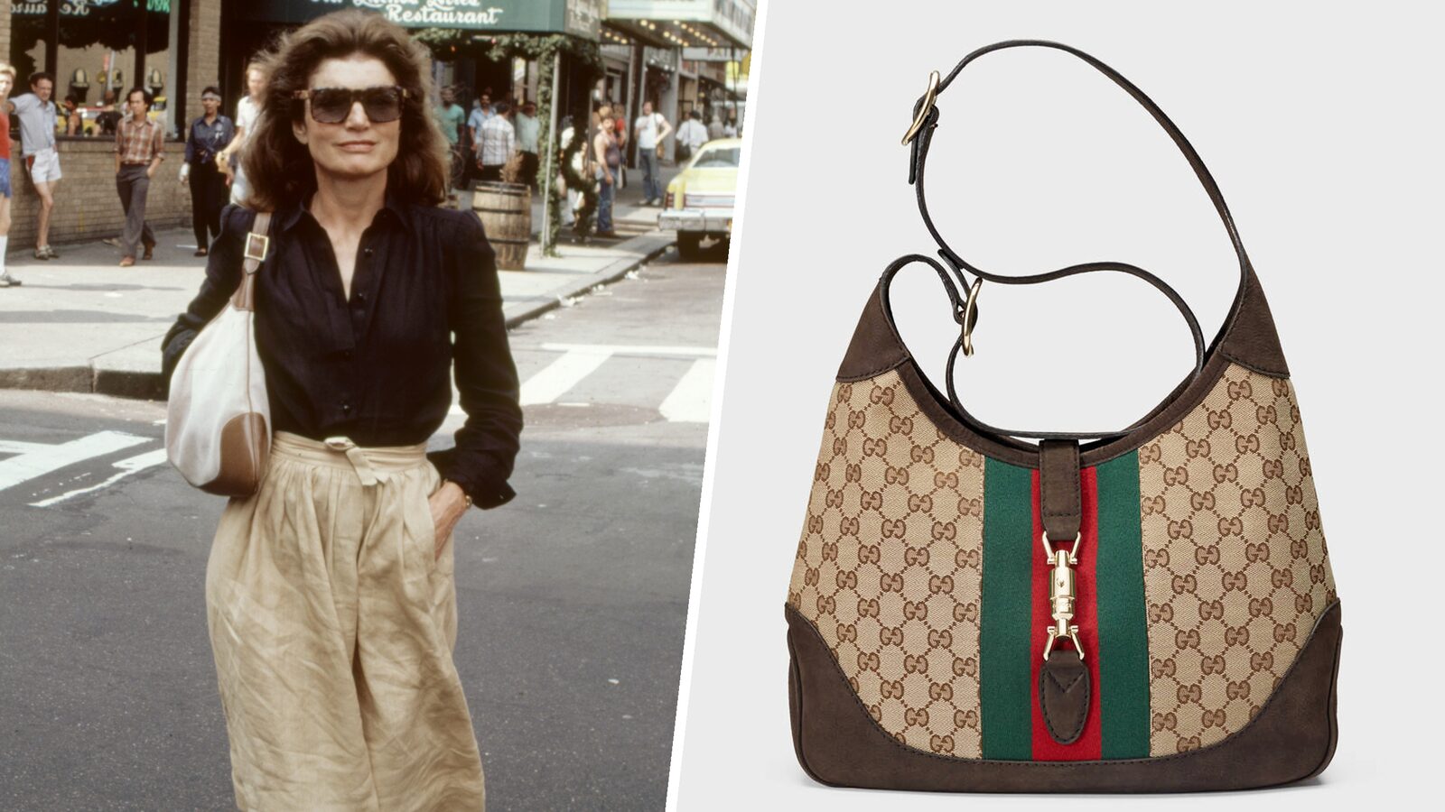 Jackie Kennedy with Gucci Jackie