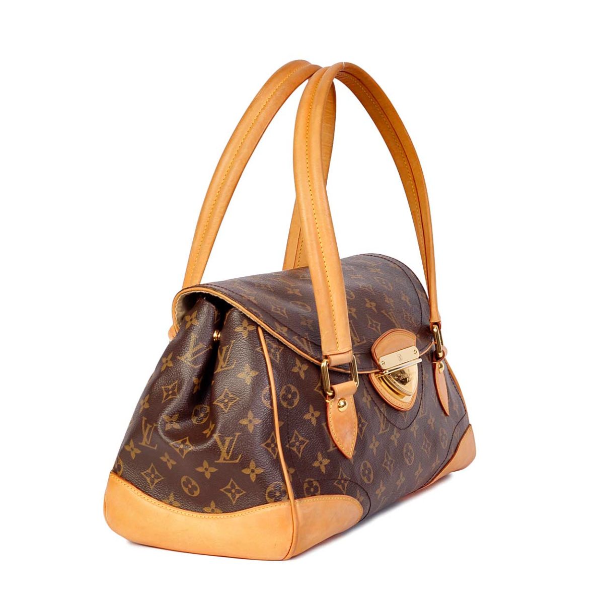 Louis Vuitton Beverly GM Brown Monogram M40120 Hand Bag 11050