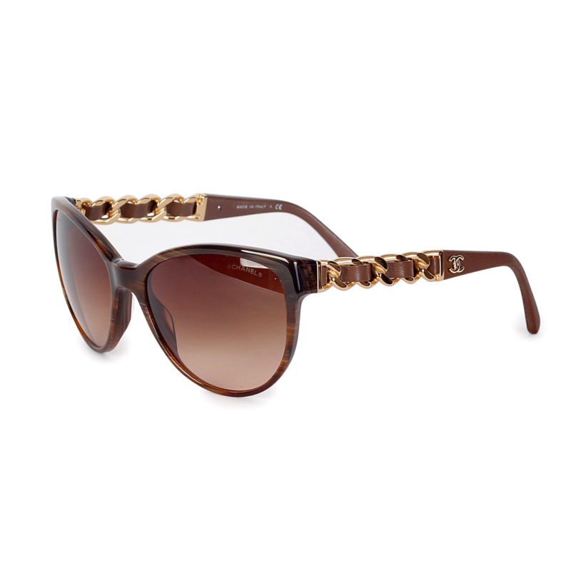 Chanel  Butterfly Sunglasses  Gold Green  Chanel Eyewear  Avvenice