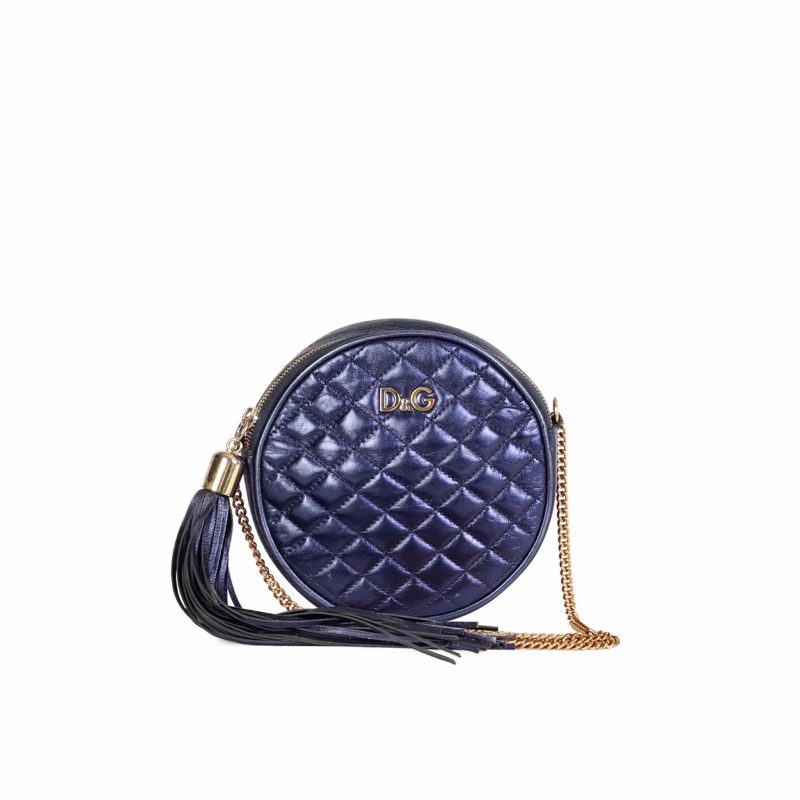 D&G Lily Glam Round Quilted Cross-Body bag | Luxity