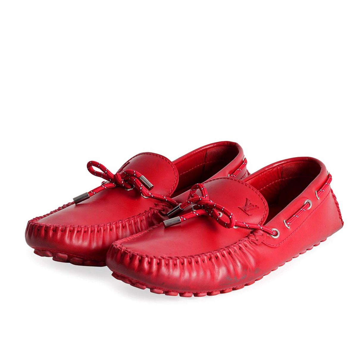 louis vuitton red slippers