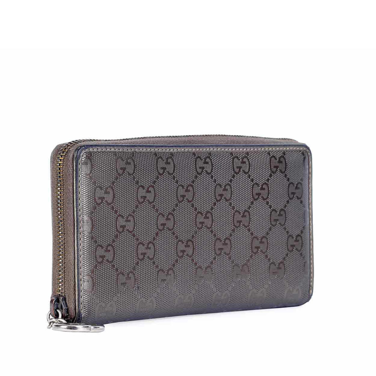 GUCCI Leather Guccissima Zip Around Wallet | Luxity