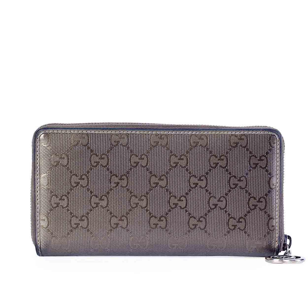 GUCCI Leather Guccissima Zip Around Wallet | Luxity