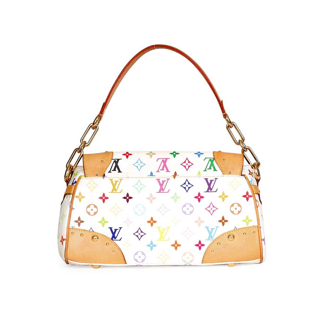 LOUIS VUITTON Multicolor Beverly MM White - Luxity