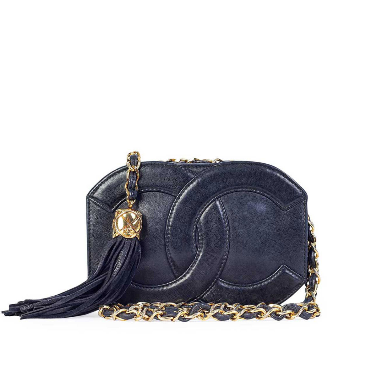 CHANEL Vintage CC Mini Tassel Shoulder Bag | Luxity