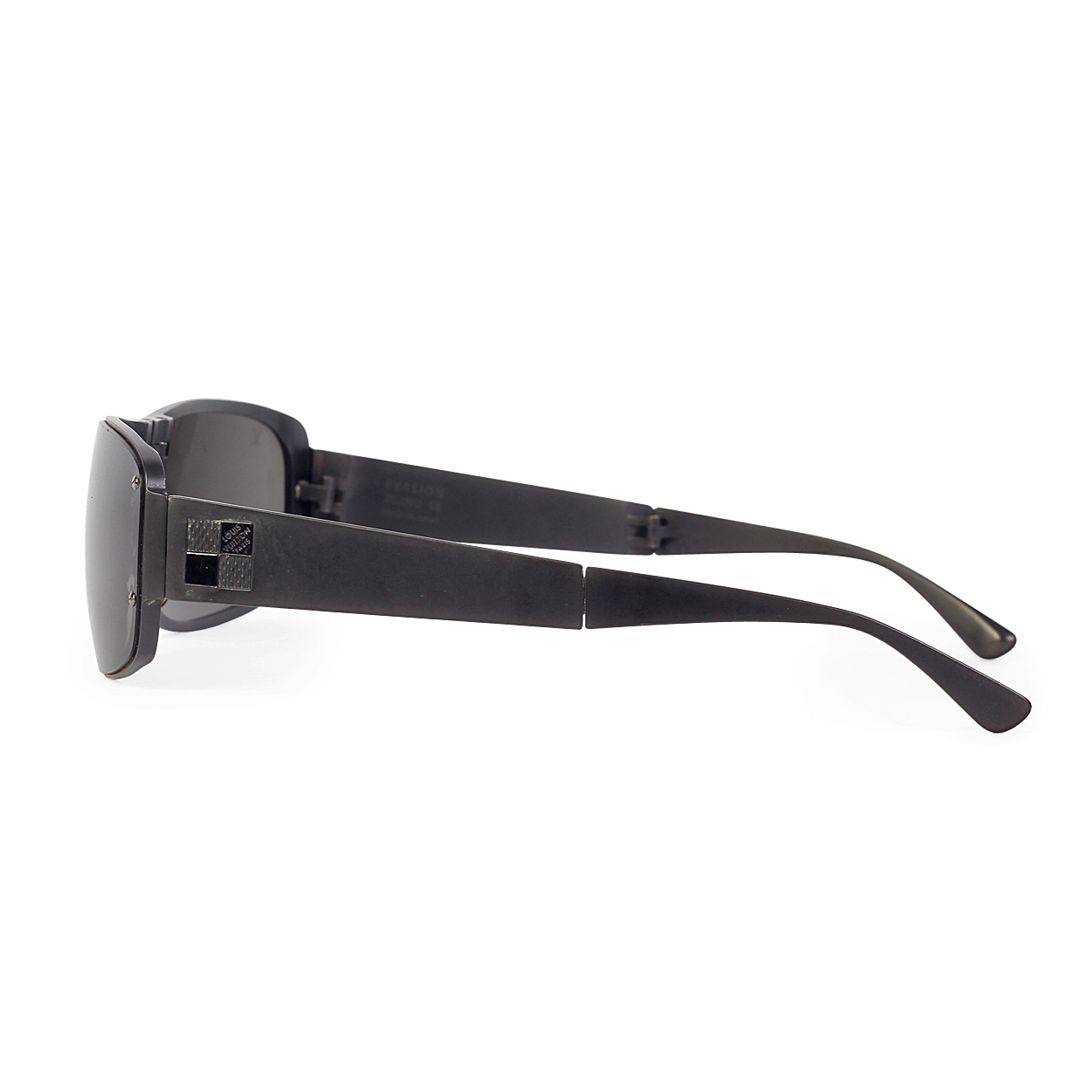LOUIS VUITTON Men’s Folding Evasion Sunglasses w Damier Graphite Case - Luxity