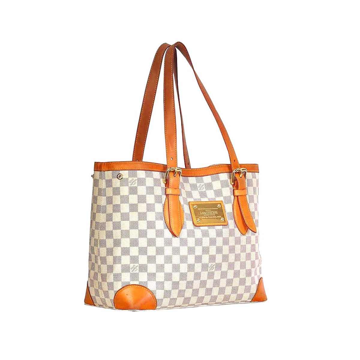 Louis Vuitton Hampstead MM Damier Azur Shoulder Bag
