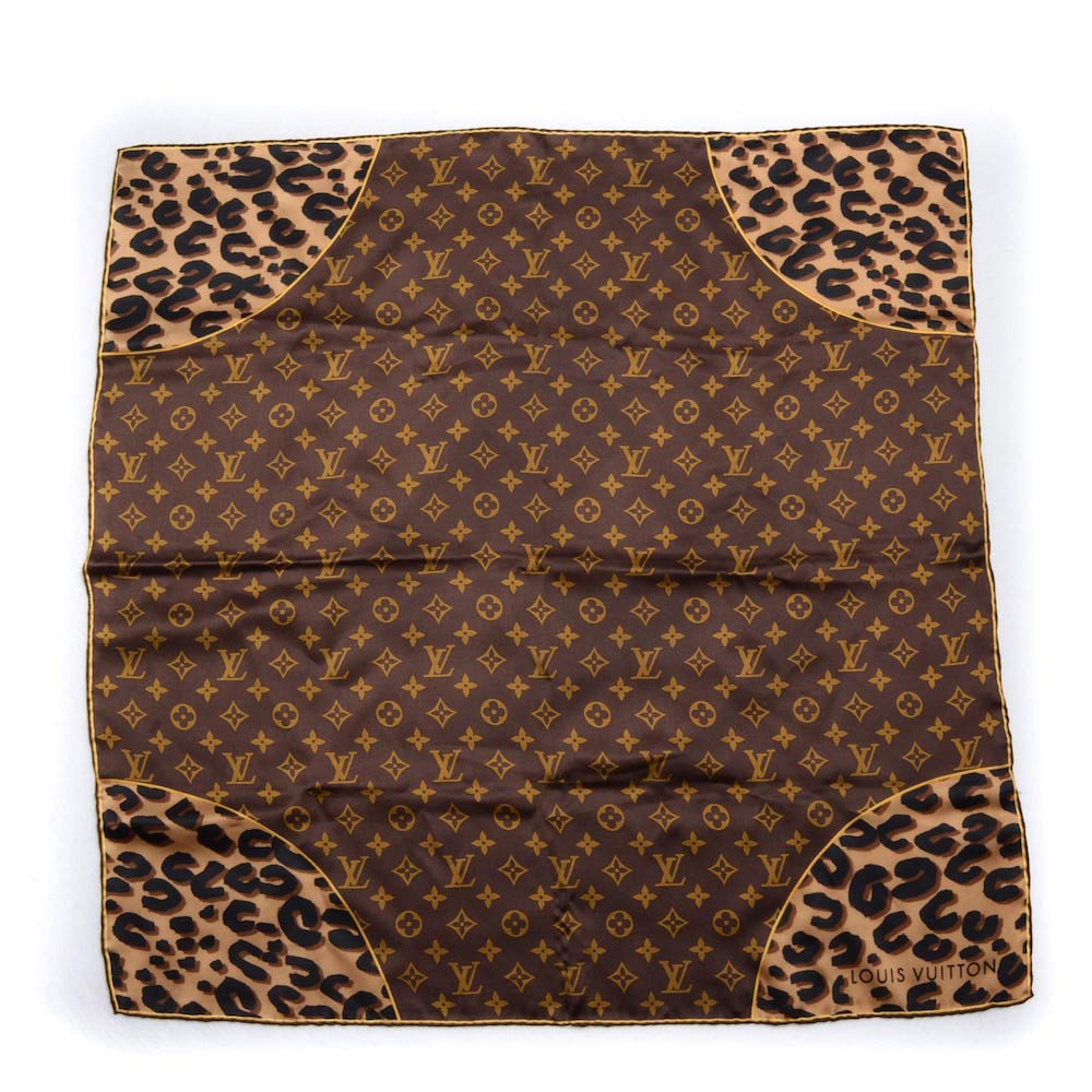 LOUIS VUITTON Monogram Leopard Silk Scarf - Limited Edition | Luxity