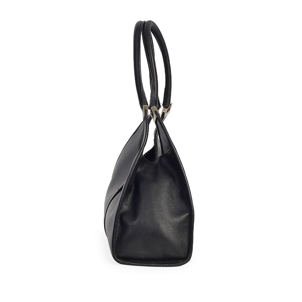 GUCCI Vintage Leather Jackie O Bag Black | Luxity