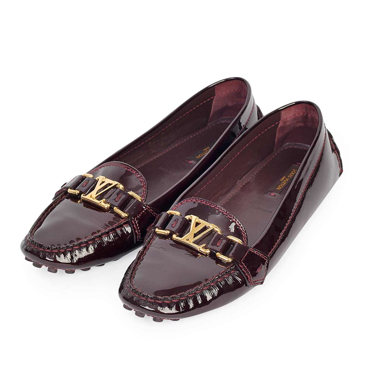 LOUIS VUITTON Oxford Loafers Rouge Fauviste - S: 40 (6.5) - NEW | Luxity