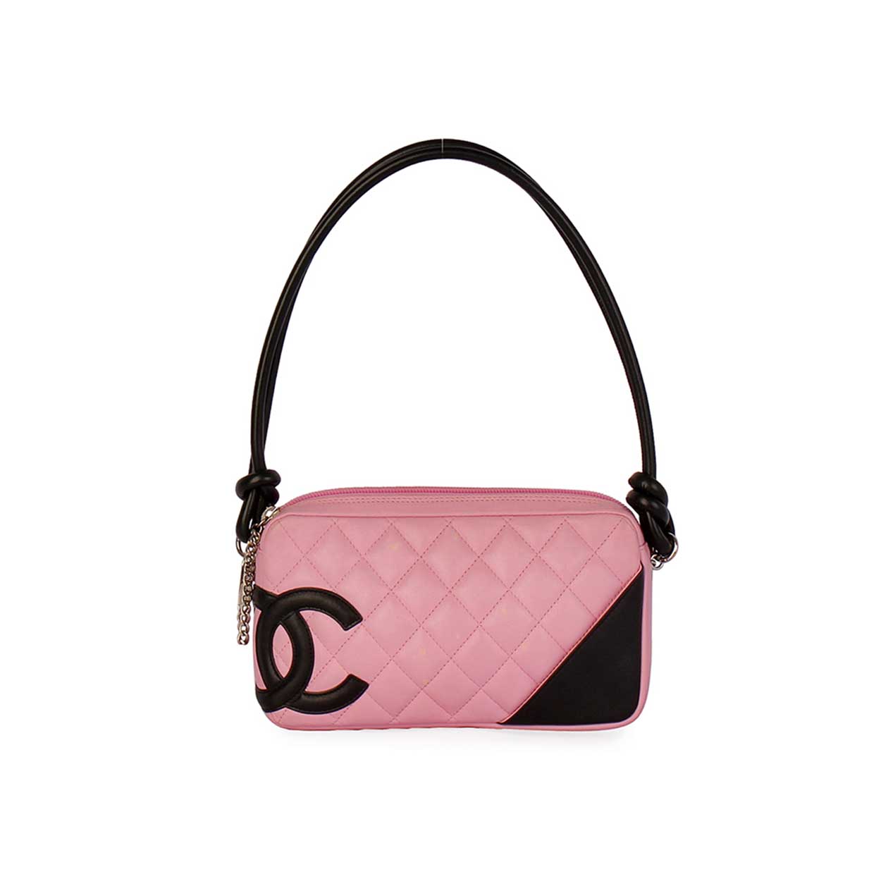 Chanel Black Quilted Leather Cambon Ligne Pochette Chanel