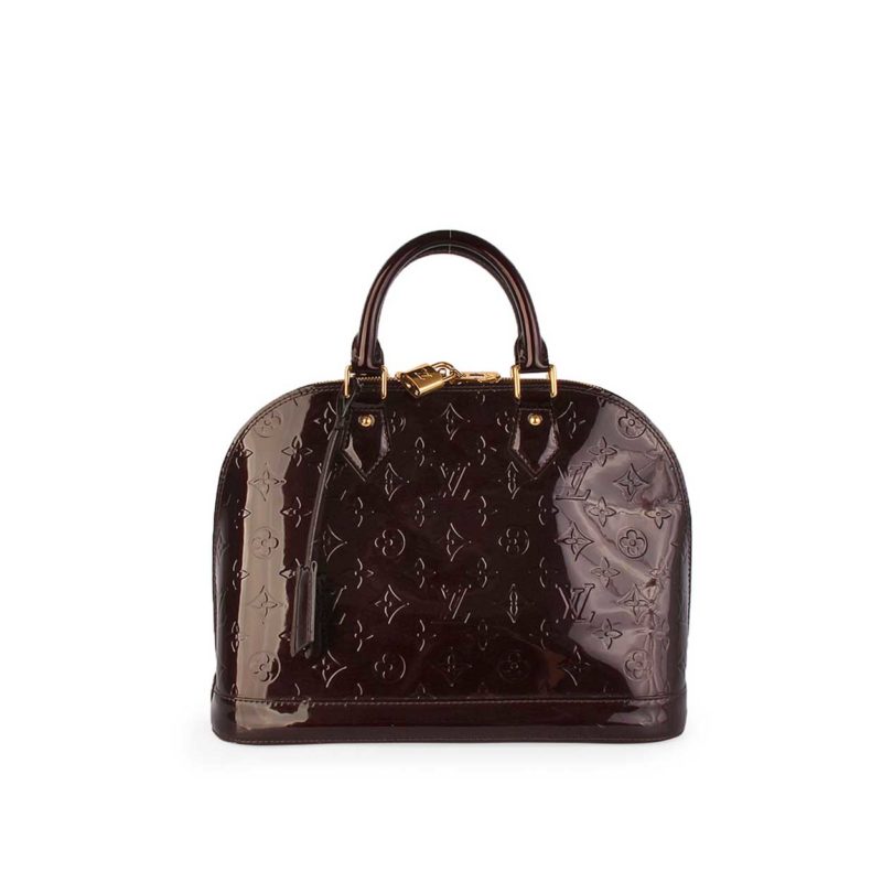 Louis Vuitton Alma Vernis Amarante PM Leather