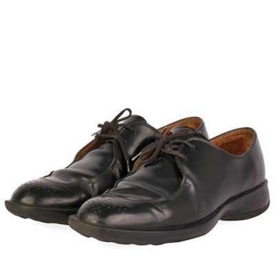 Product TOD'S Leather Lace Up Loafers Black - S: 38.5 (5.5)