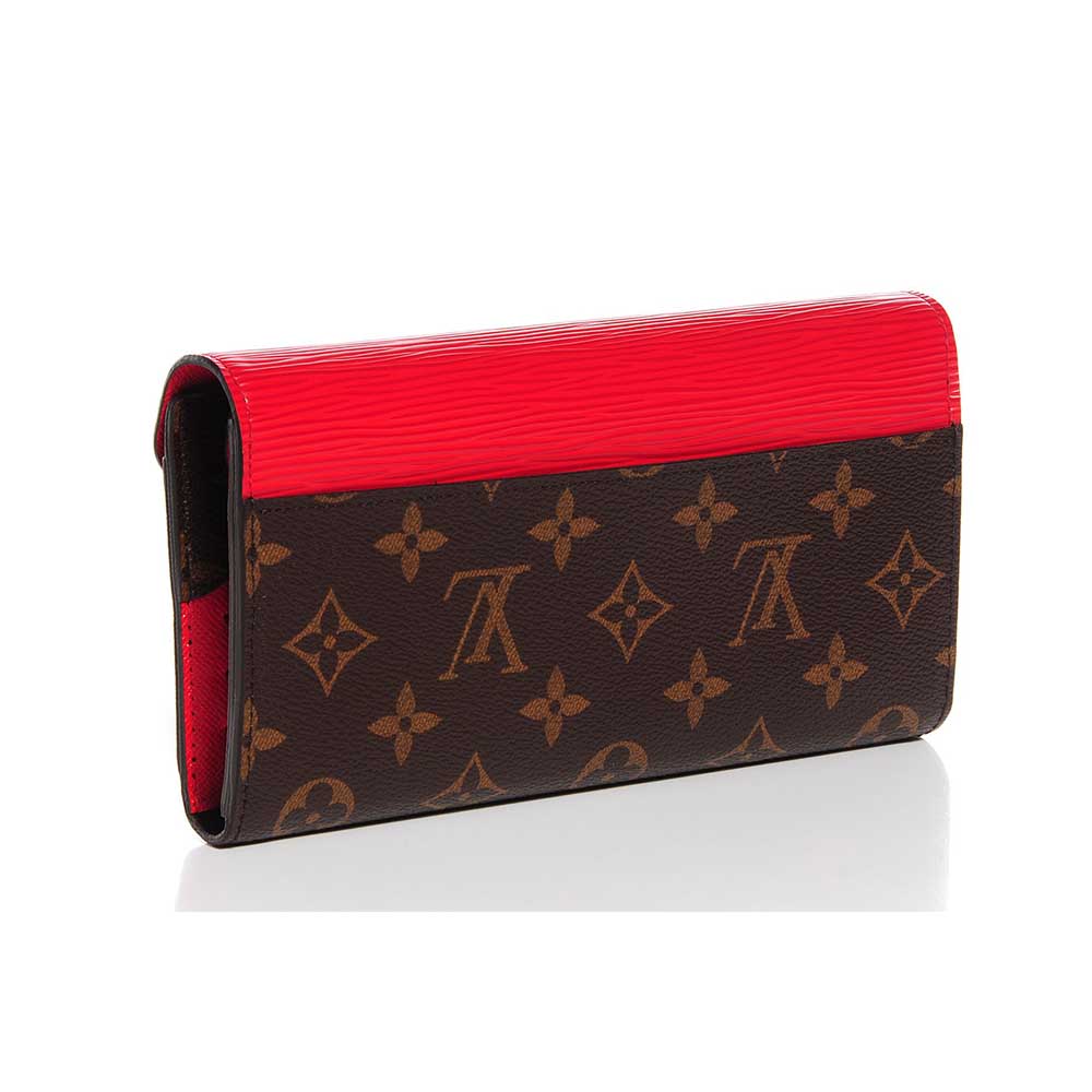 LOUIS VUITTON Epi and Monogram Marie-Lou Long Wallet Coquelicot - NEW | Luxity