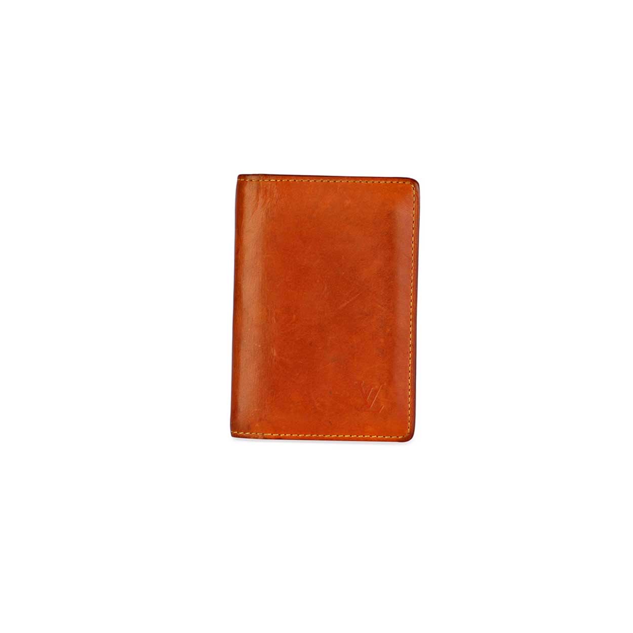 Louis Vuitton Tabac Nomade Leather Pocket Organizer Wallet