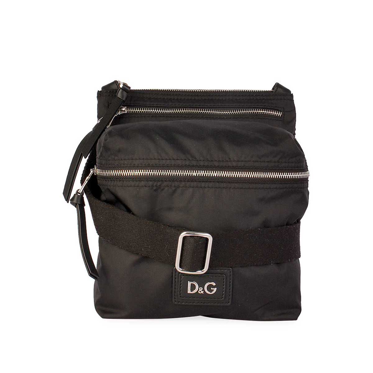 D&G Nylon Messenger Bag Black | Luxity