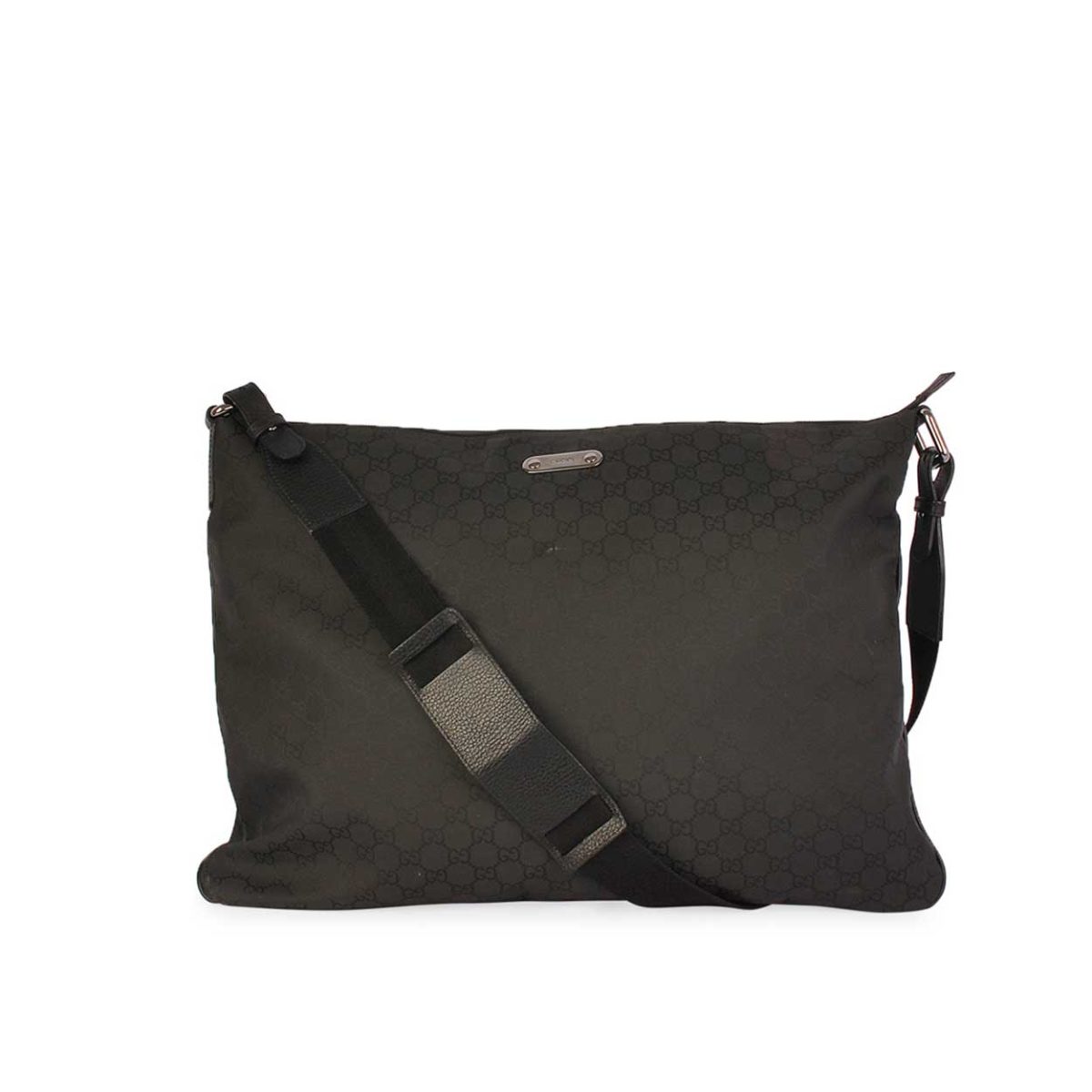 GUCCI GG Nylon Messenger Bag Black | Luxity