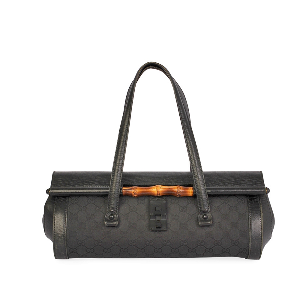 GUCCI GG Bamboo Bullet Tote Black | Luxity