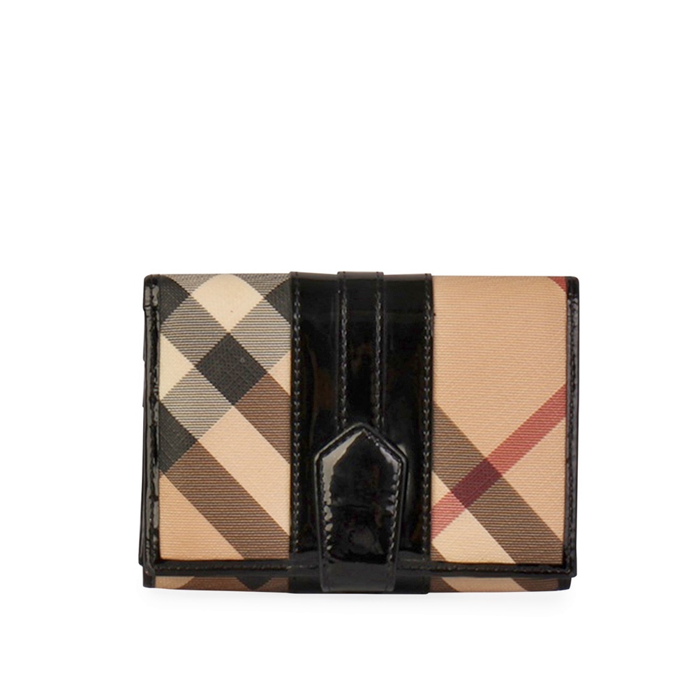 burberry check wallet