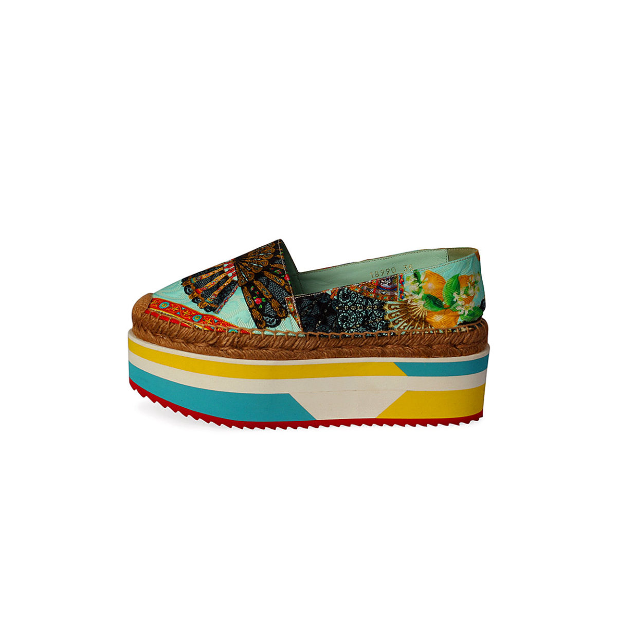 DOLCE & GABBANA Brocade Platform Espadrilles – S: 35 (2.5) - New | Luxity