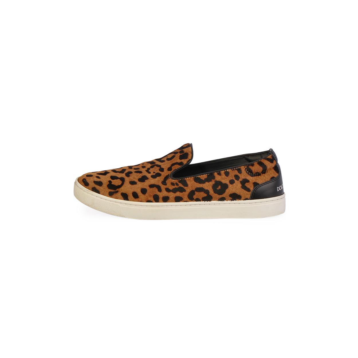 DOLCE & GABBANA Leopard Print Slip-On Sneakers - S 41 (7.5) - side | Luxity