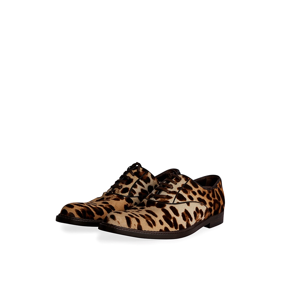 women's leopard oxfords
