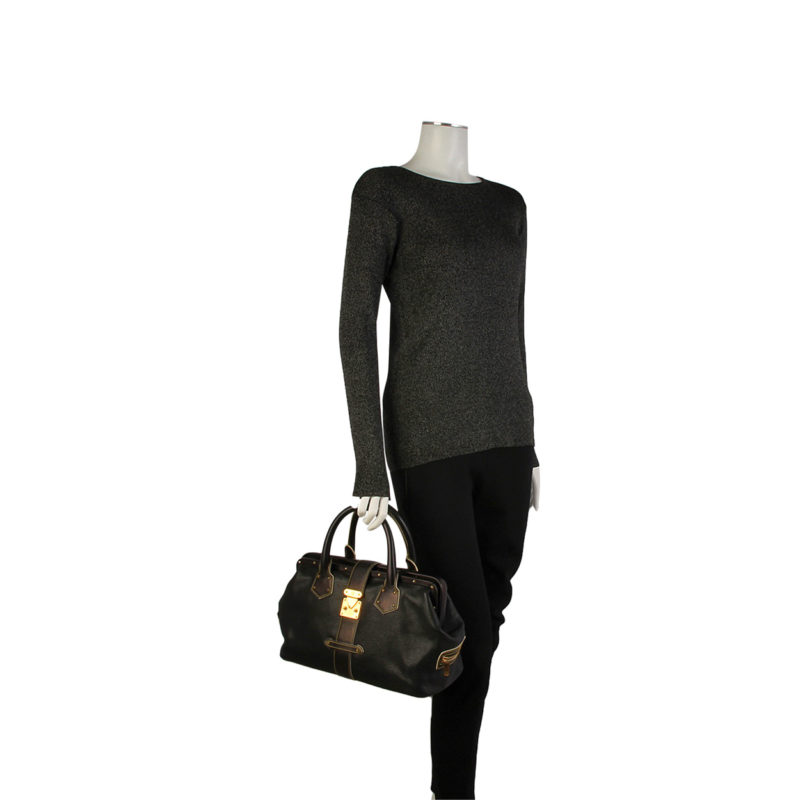 Louis Vuitton Suhali L'Ingenieux Handbag Leather PM Black 2339911