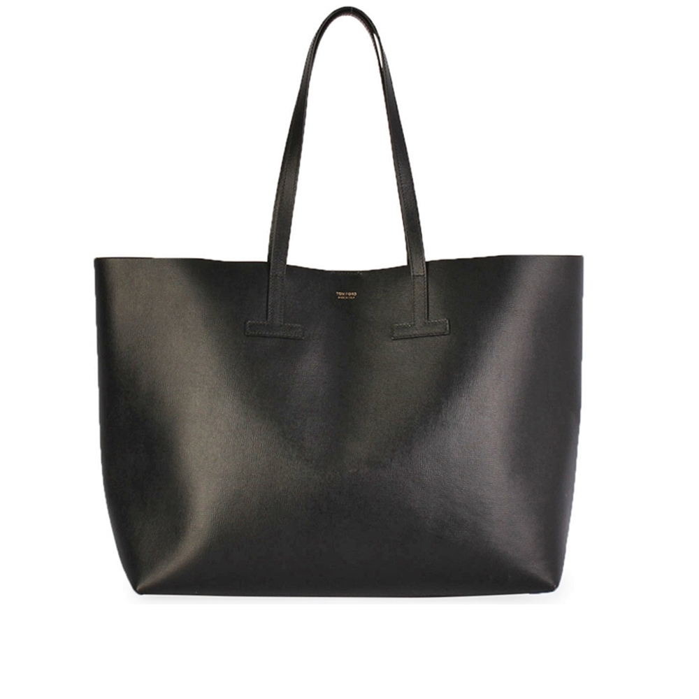 TOM FORD Leather Shopping Tote Black | Luxity