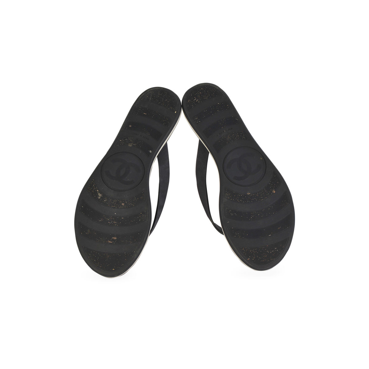 CHANEL Calfskin Quilted Thong Flip Flop Sandals Blue - S: 36.5 (3.5 ...