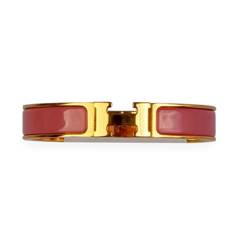 Hot Sale 2018 Hermes Micro Rivale Gold Plated Hardware Red Leather Bracelet  Canada Review H067605CCT5S