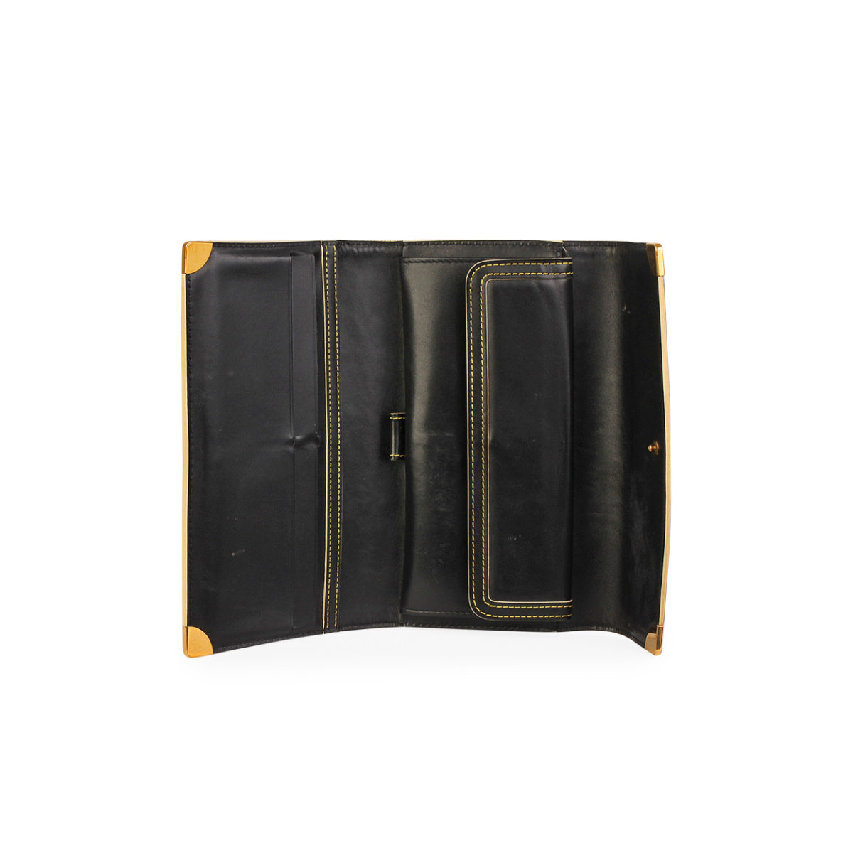 LOUIS VUITTON Suhali Porte Tresor International Wallet Black | Luxity