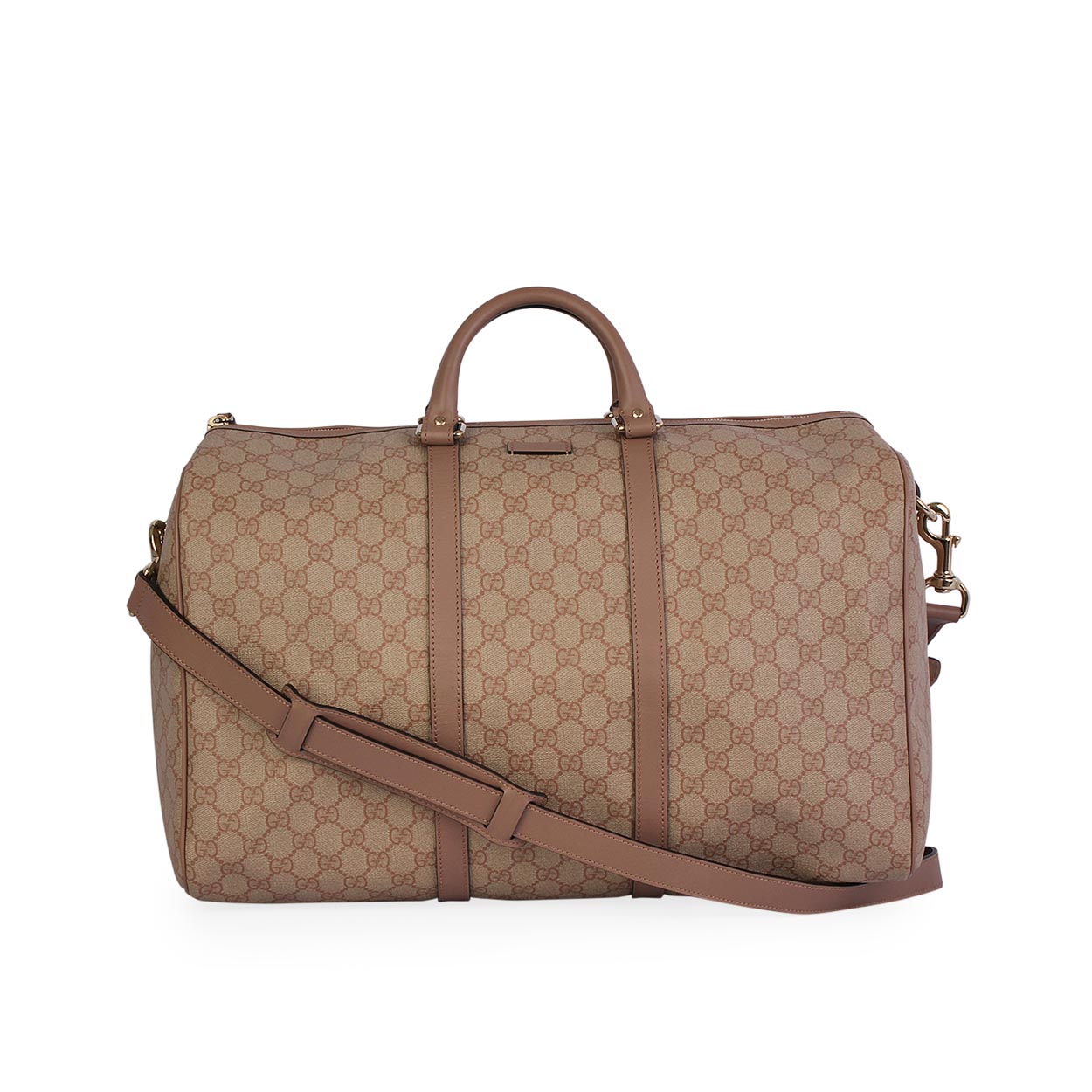 GUCCI GG Supreme Carry-On Duffel Bag Blush | Luxity