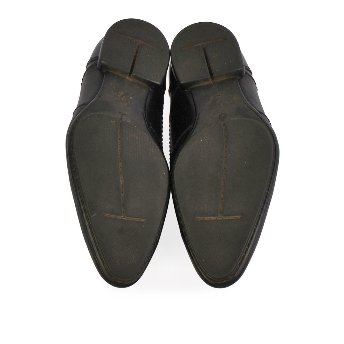 LOUIS VUITTON Leather Mendoza Derby Shoes Black - S: 43 (9) | Luxity