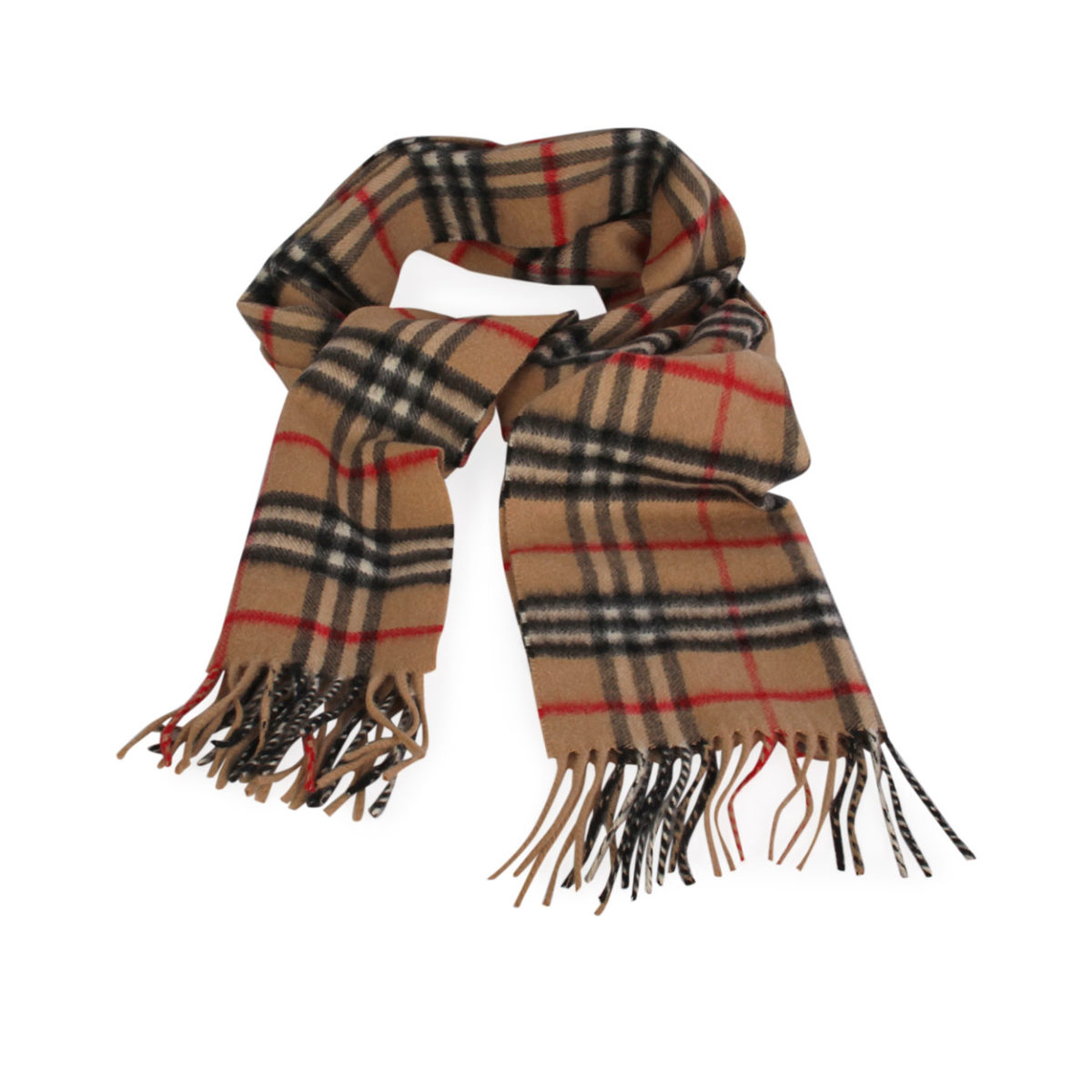 tan burberry scarf