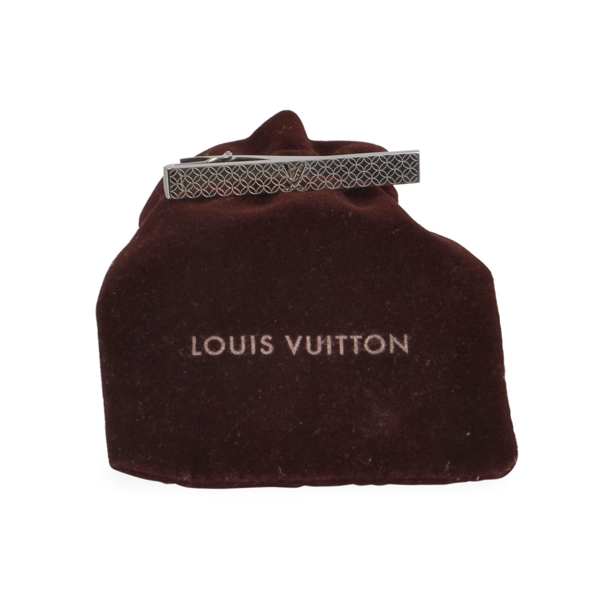 LOUIS VUITTON Champs Elysees Tie Pin Silver | Luxity