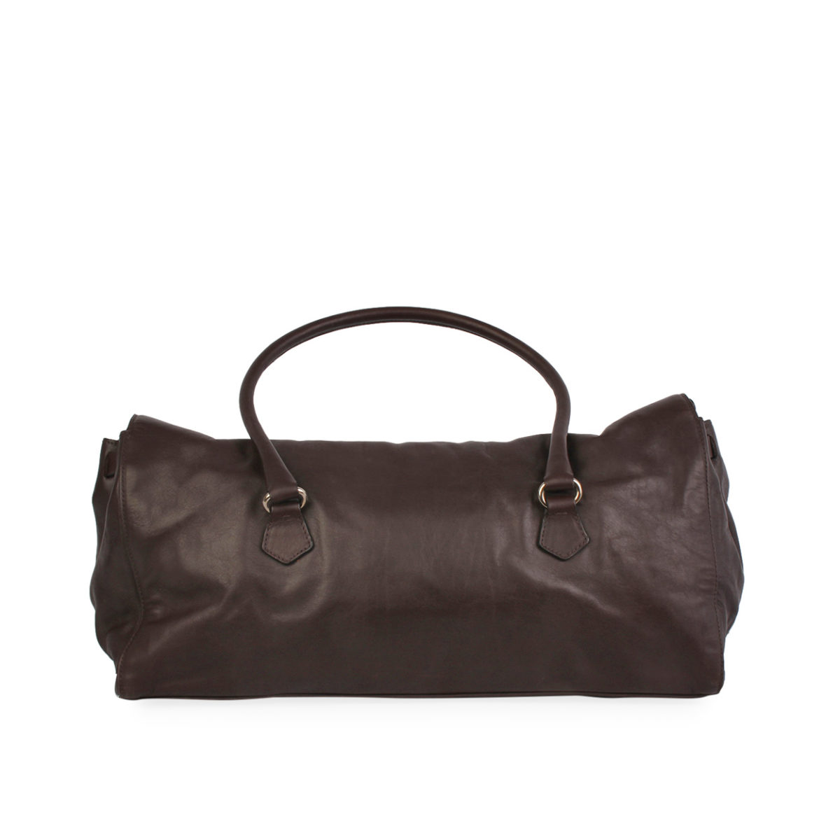 PRADA Leather Vintage Shoulder Bag Brown | Luxity