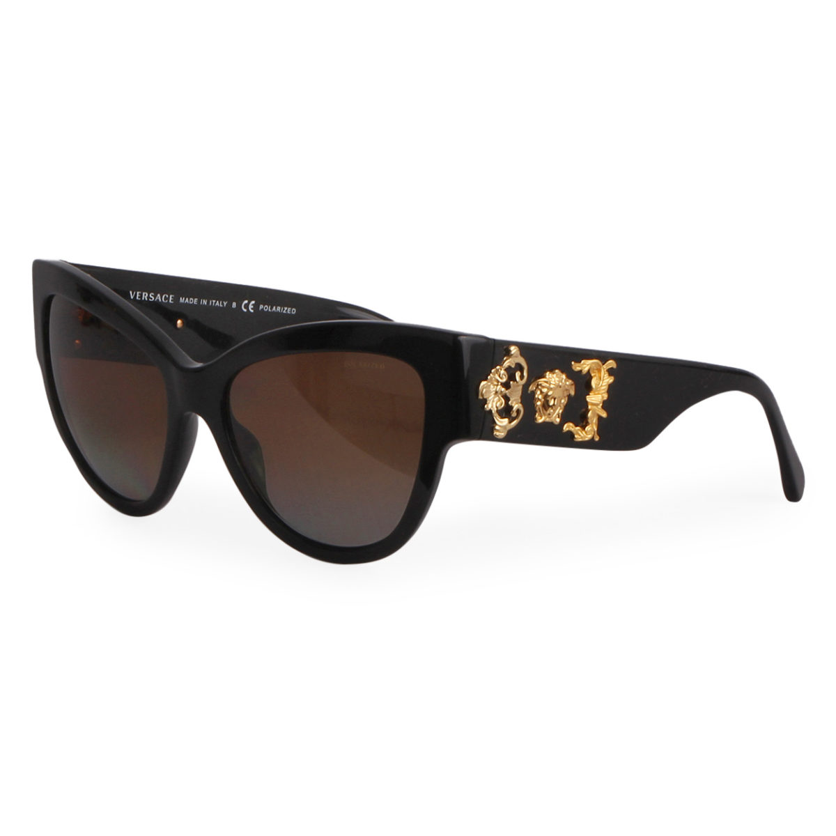 VERSACE Logo Sunglasses MOD 4322 Black | Luxity